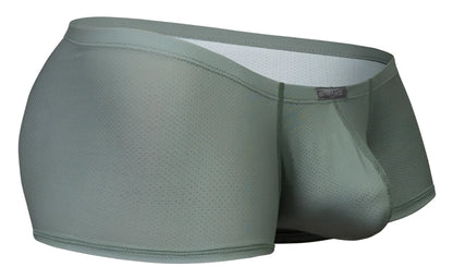 Ergowear ew1803 x4d se trunks olive green mesh briefs with white lining and small brand tag on waistband
