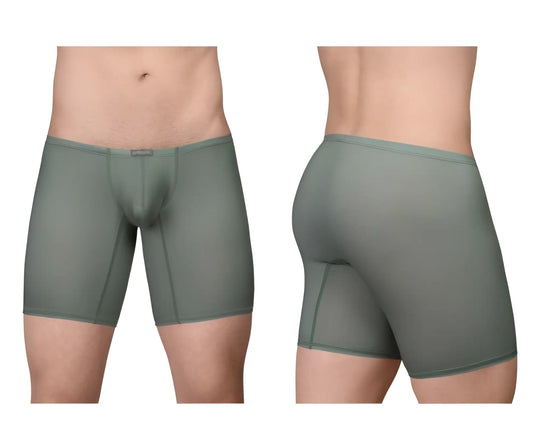 Olive green ergo wear ew1804 x4d se seamless boxer briefs with contoured design and reinforced stitching