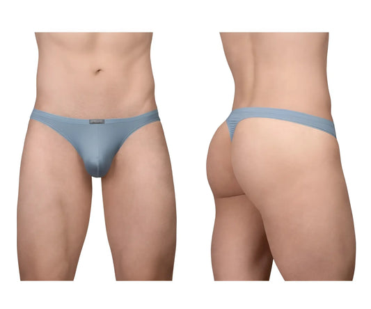 Ergowear ew1805 x4d se men’s thong in stone blue with smooth fabric and minimalistic form-fitting design