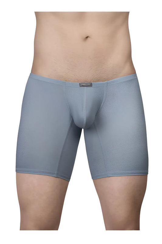 Ergowear ew1808 x4d se stone blue men’s boxer briefs with textured fabric and snug form-fitting design