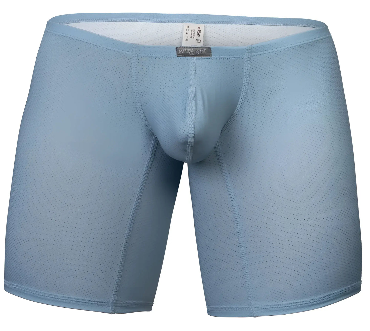 Stone blue erowear ew1808 x4d se breathable mesh boxer briefs with supportive design and branded tag