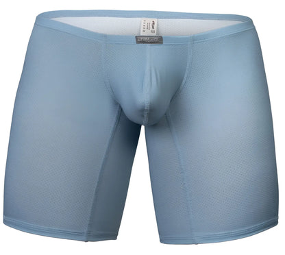 Stone blue erowear ew1808 x4d se breathable mesh boxer briefs with supportive design and branded tag