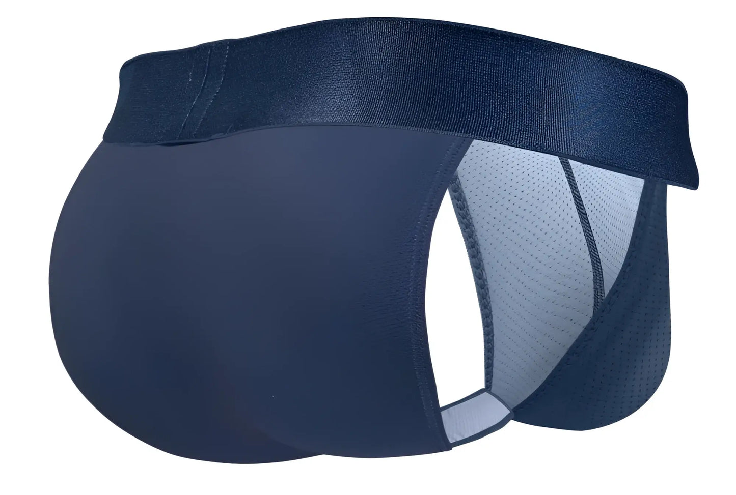 Navy blue ergowear ew1813 max bold se bikini briefs with mesh side panel and elastic waistband for athletic use