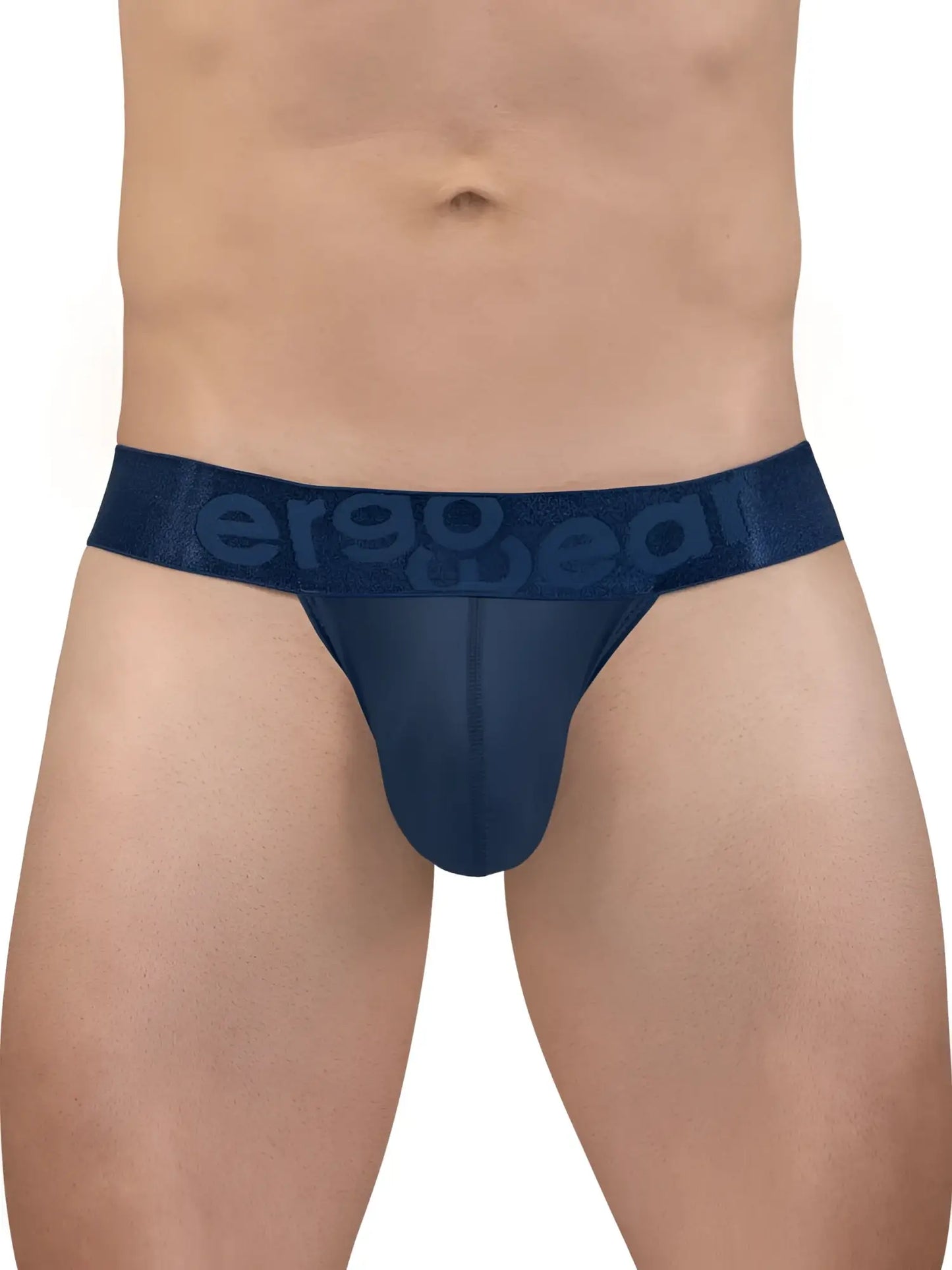 Navy blue sheer mesh briefs with wide elastic aerogear waistband from ergowear ew1813 max bold se bikini line