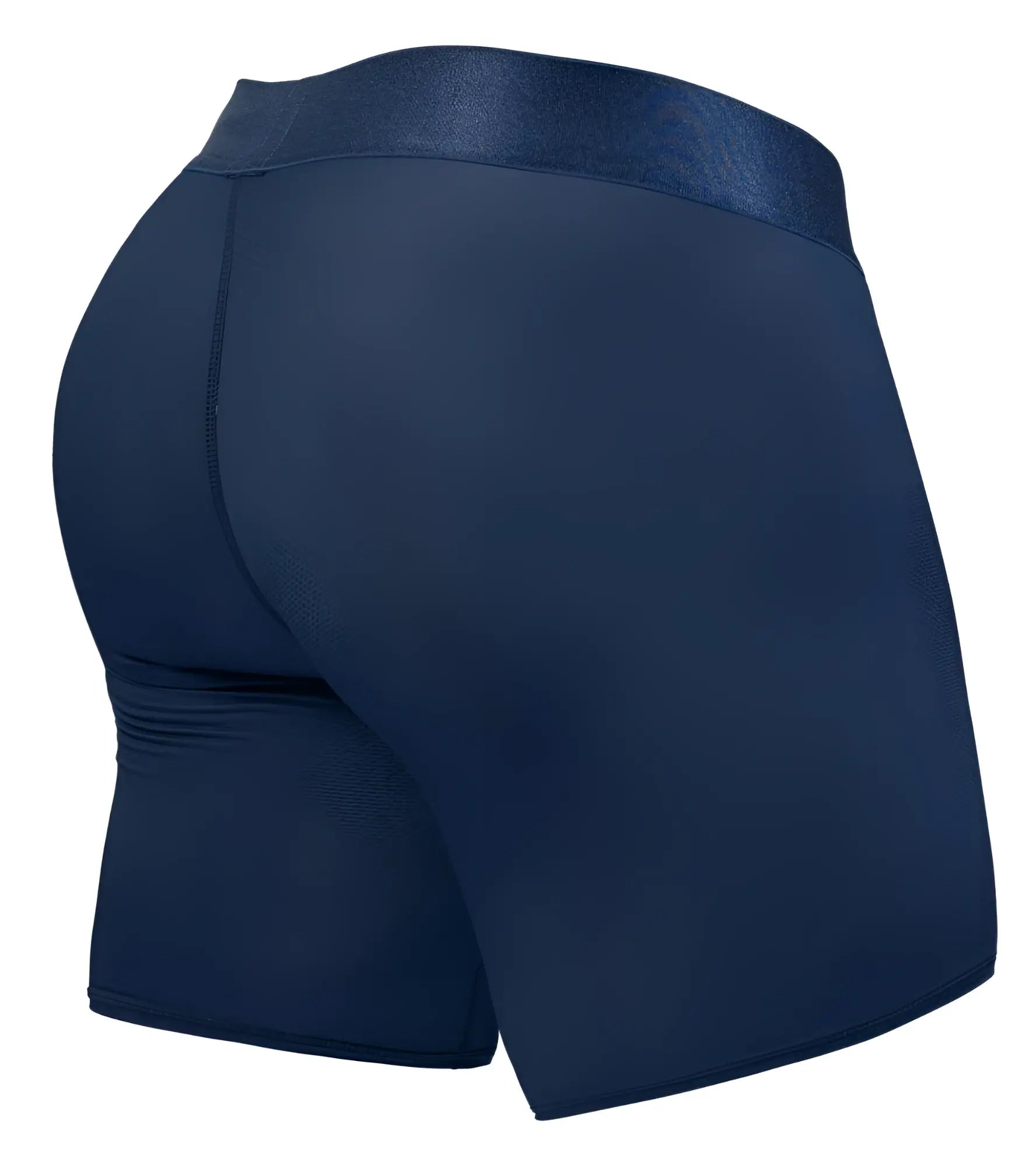 Navy blue ergo wear ew1815 max bold se boxer briefs with textured waistband designed for athletic comfort
