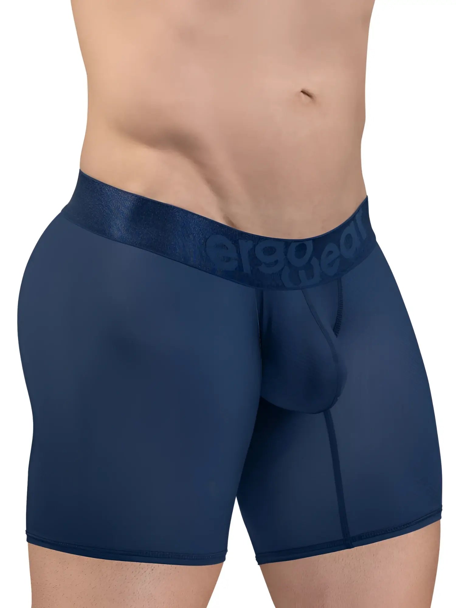 Ergowear ew1815 max bold se boxer briefs in navy blue with ergonomic fit and textured waistband logo