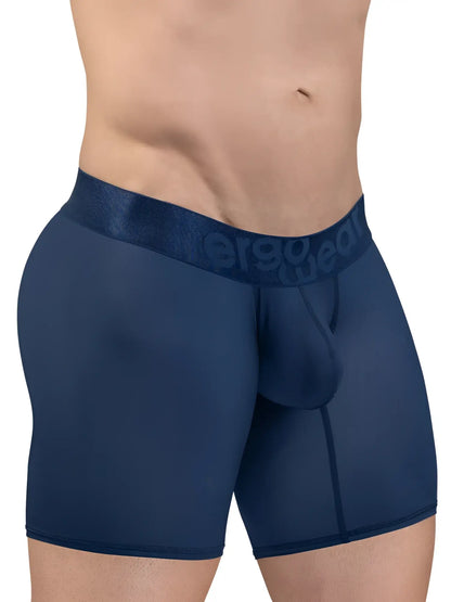 Ergowear ew1815 max bold se boxer briefs in navy blue with ergonomic fit and textured waistband logo