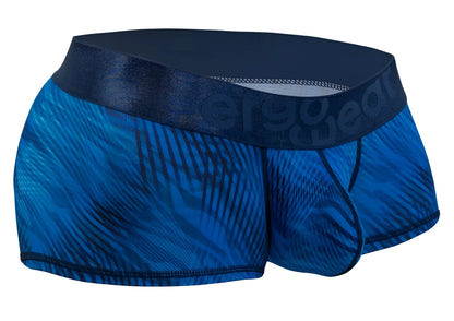 Blue patterned ergo wear ew1818 max bold se mid blue men’s briefs with dark blue elastic waistband