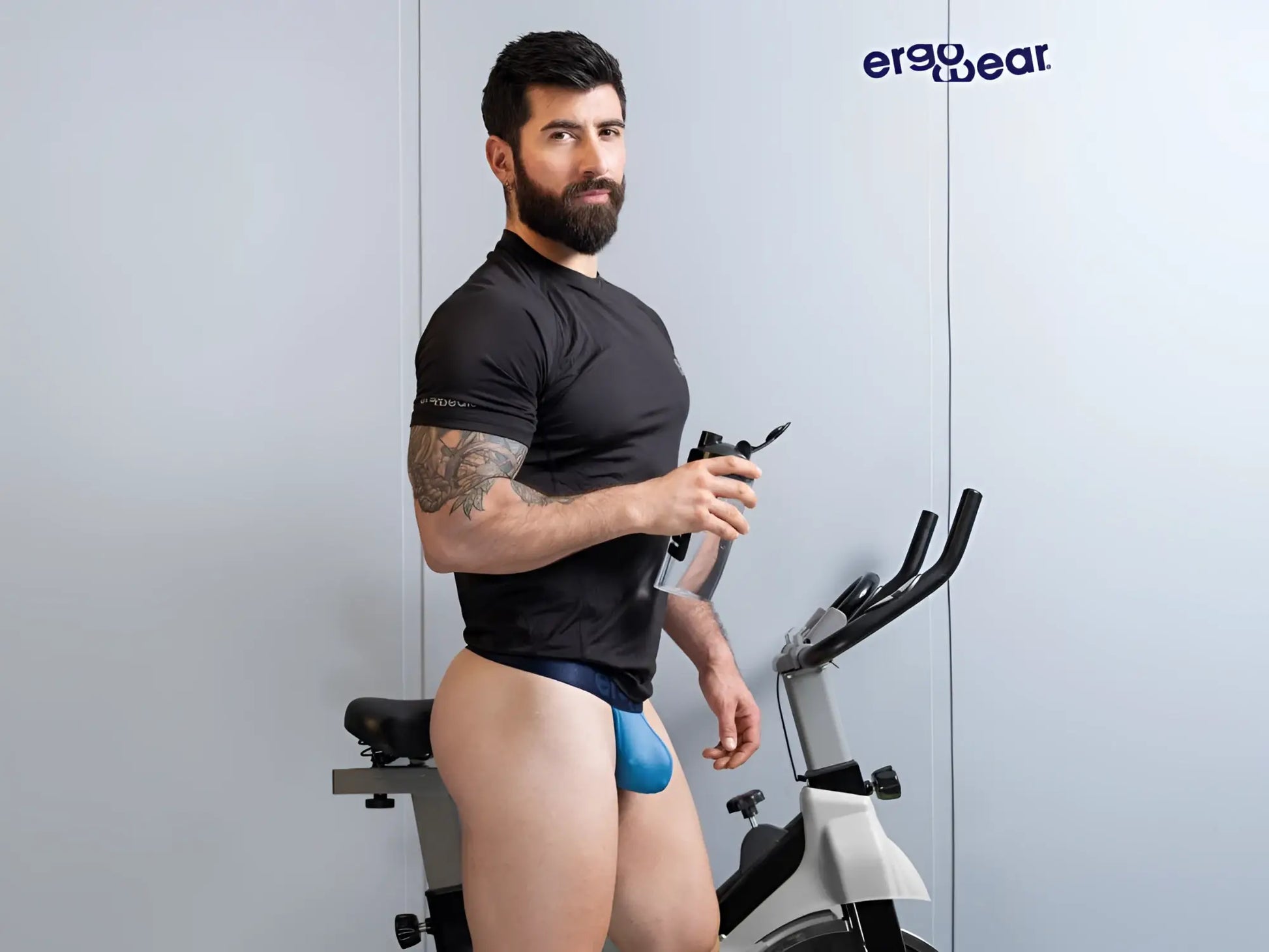 Ergowear ew1820 max bold se g-string in river blue with a snug form-fitting design for athletic use