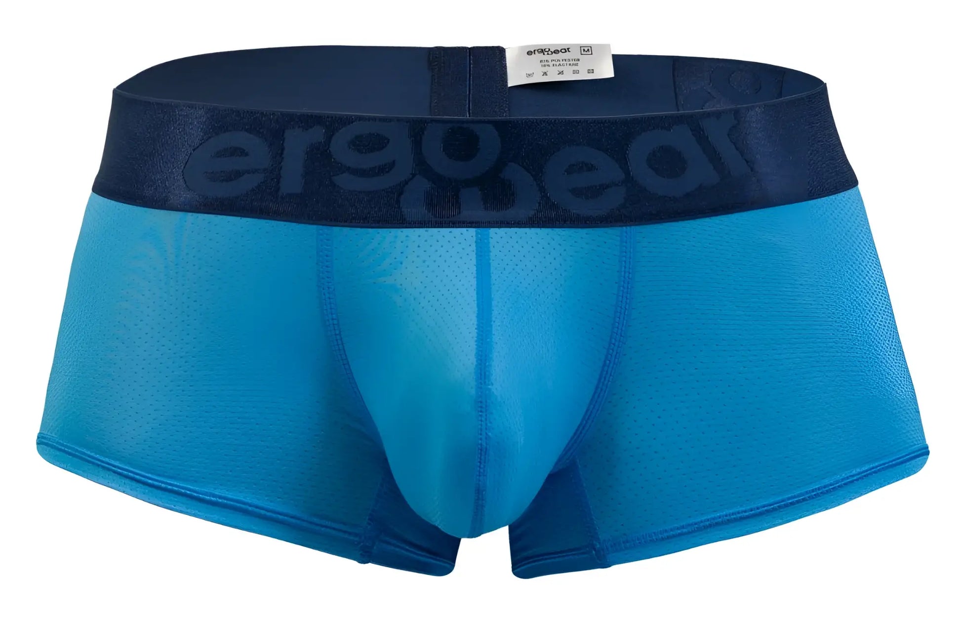 Blue mesh ergo wear ew1822 max bold se trunks with navy waistband in river blue color