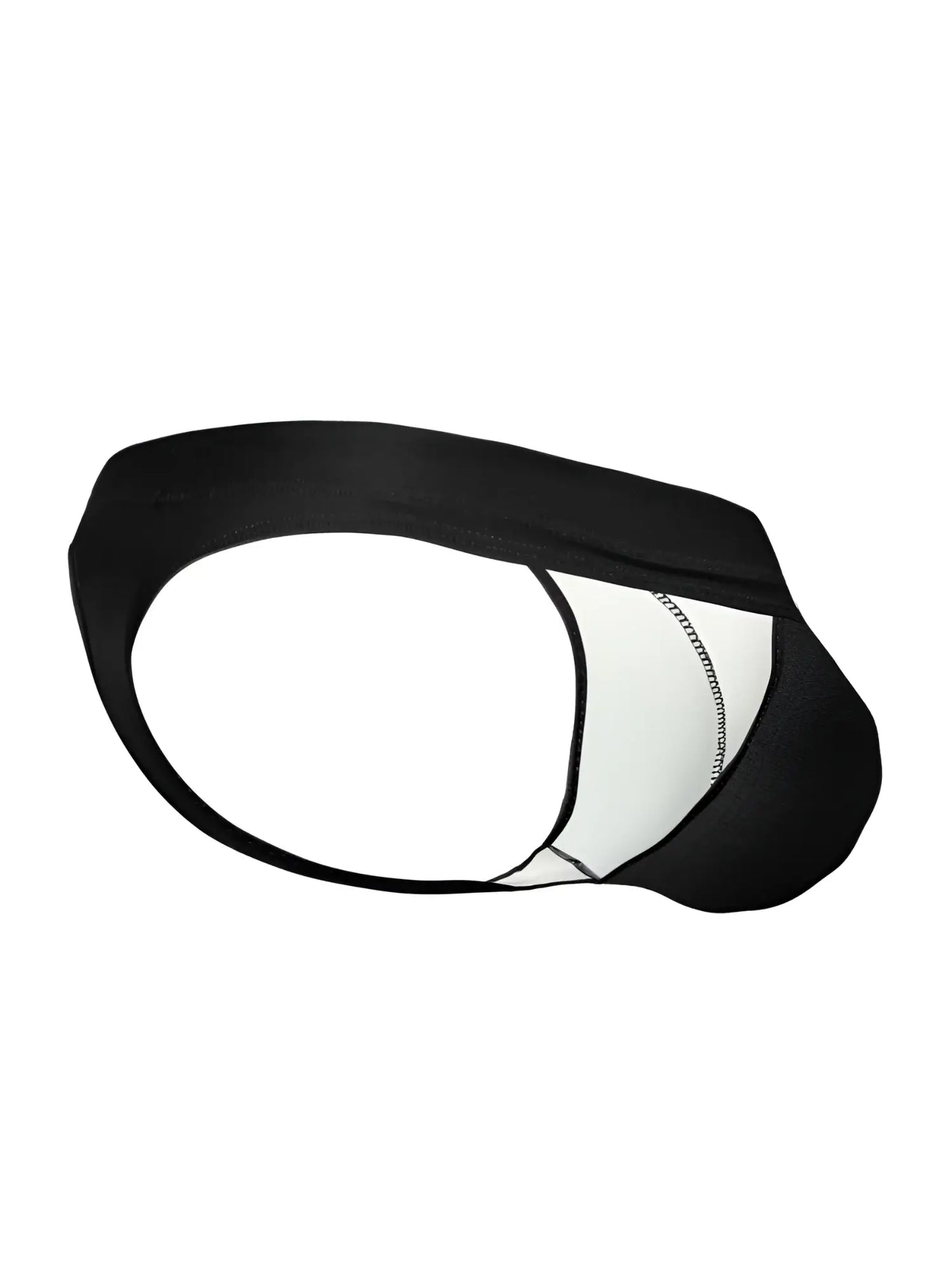 Black and white ergoWear EW1830 X4D SW swim thongs with sleek form-fitting athletic briefs design