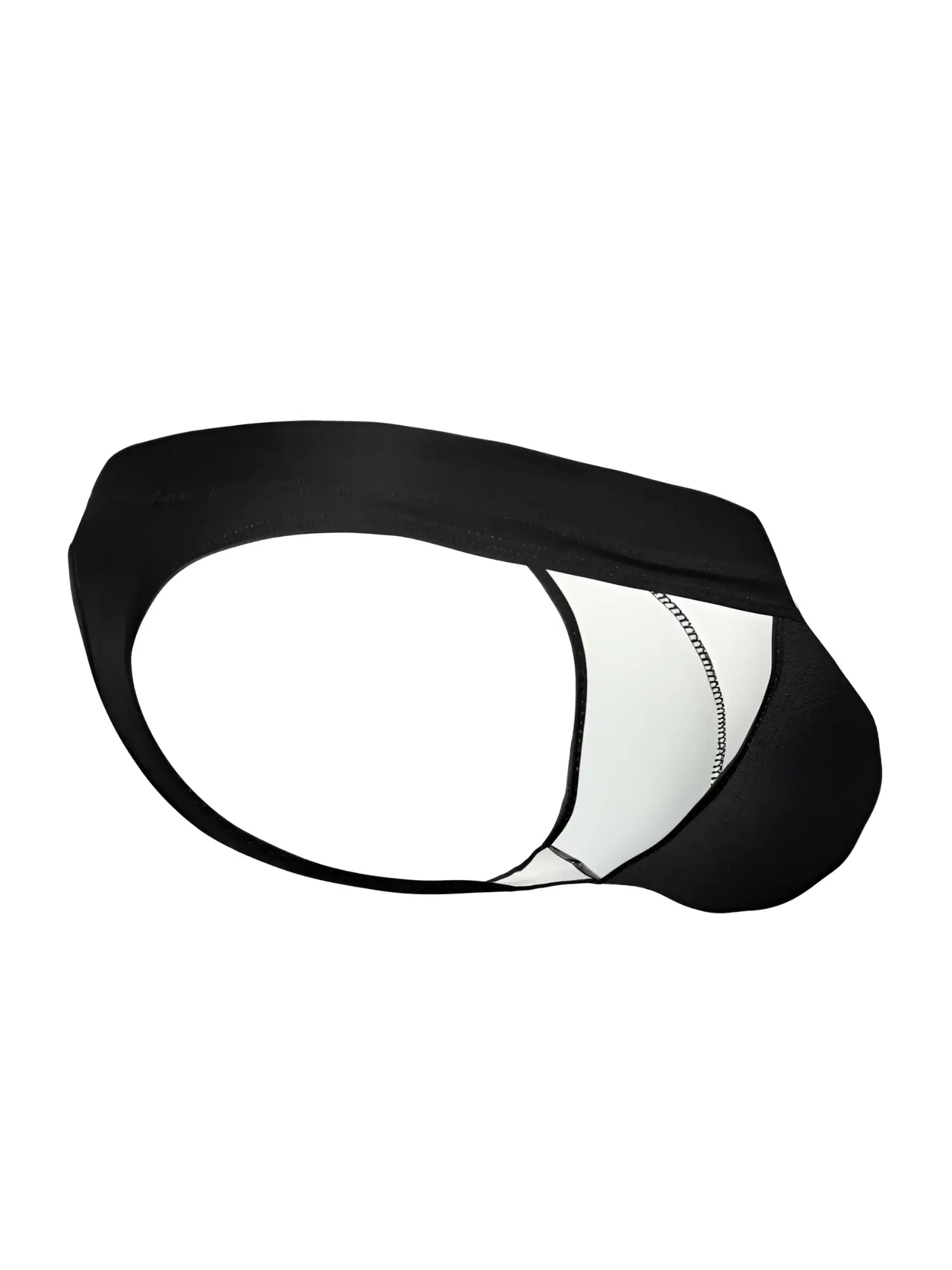 Black and white ergoWear EW1830 X4D SW swim thongs with sleek form-fitting athletic briefs design