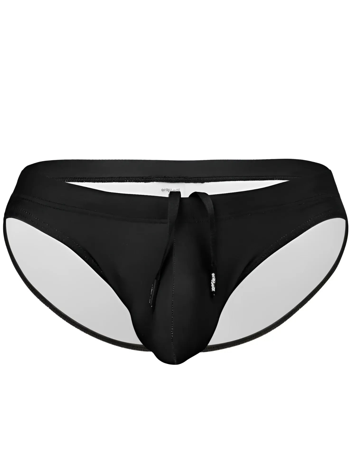 ErgoWear EW1831 X4D SW black swim bikini with drawstring waistband and white inner lining for swimming