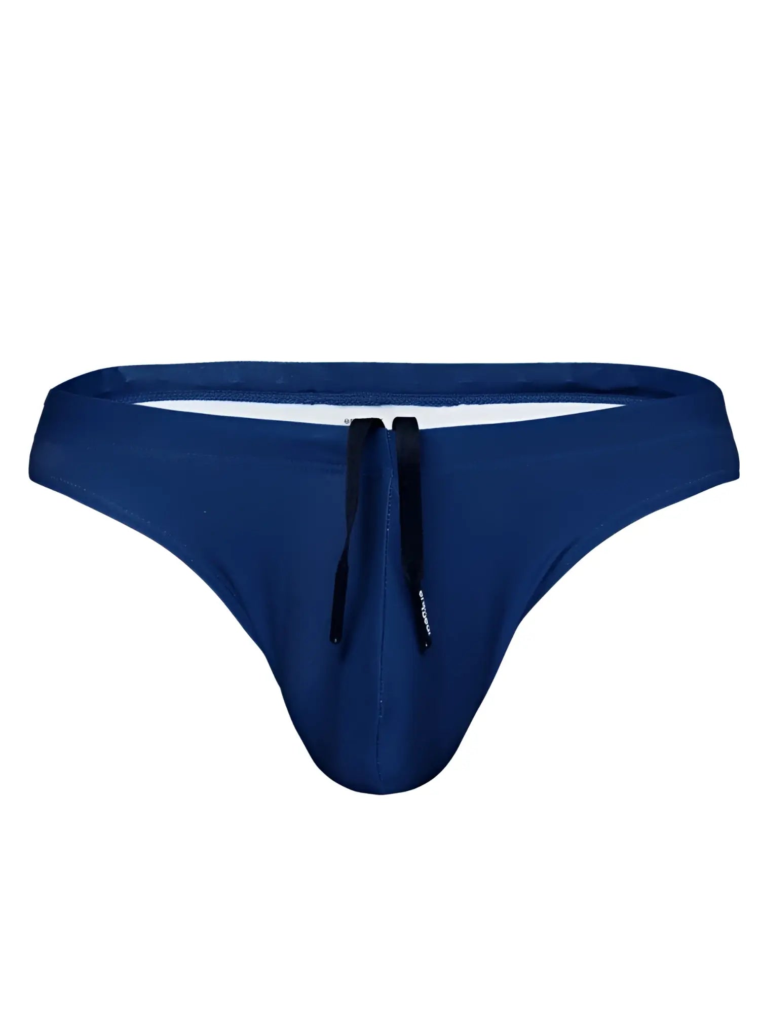 Navy blue ErgoWear EW1832 X4D swim thongs with black drawstrings designed for comfortable beachwear