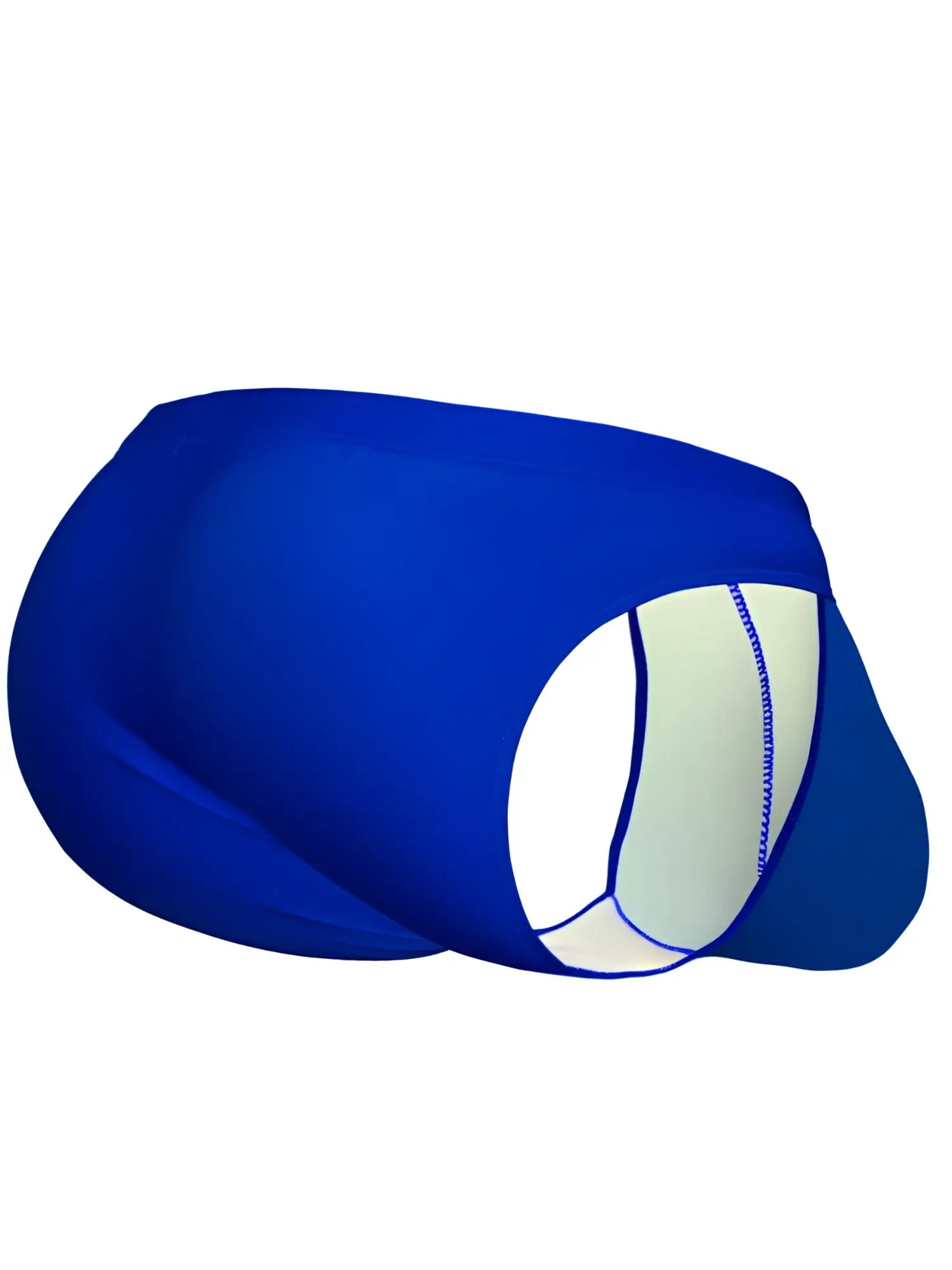 Blue ergoWear ew1835 x4d swim bikini with white panel and blue stitching in skydiver color for swimming use
