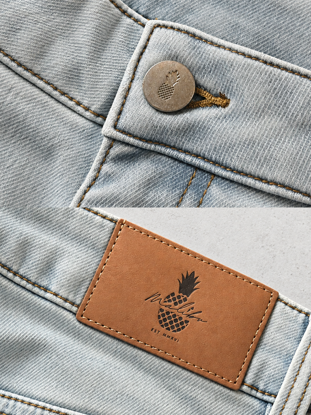 JJ Malibu Herren In-Your-Dreams 3,5" Jeans-Shorts - Hazy Blue
