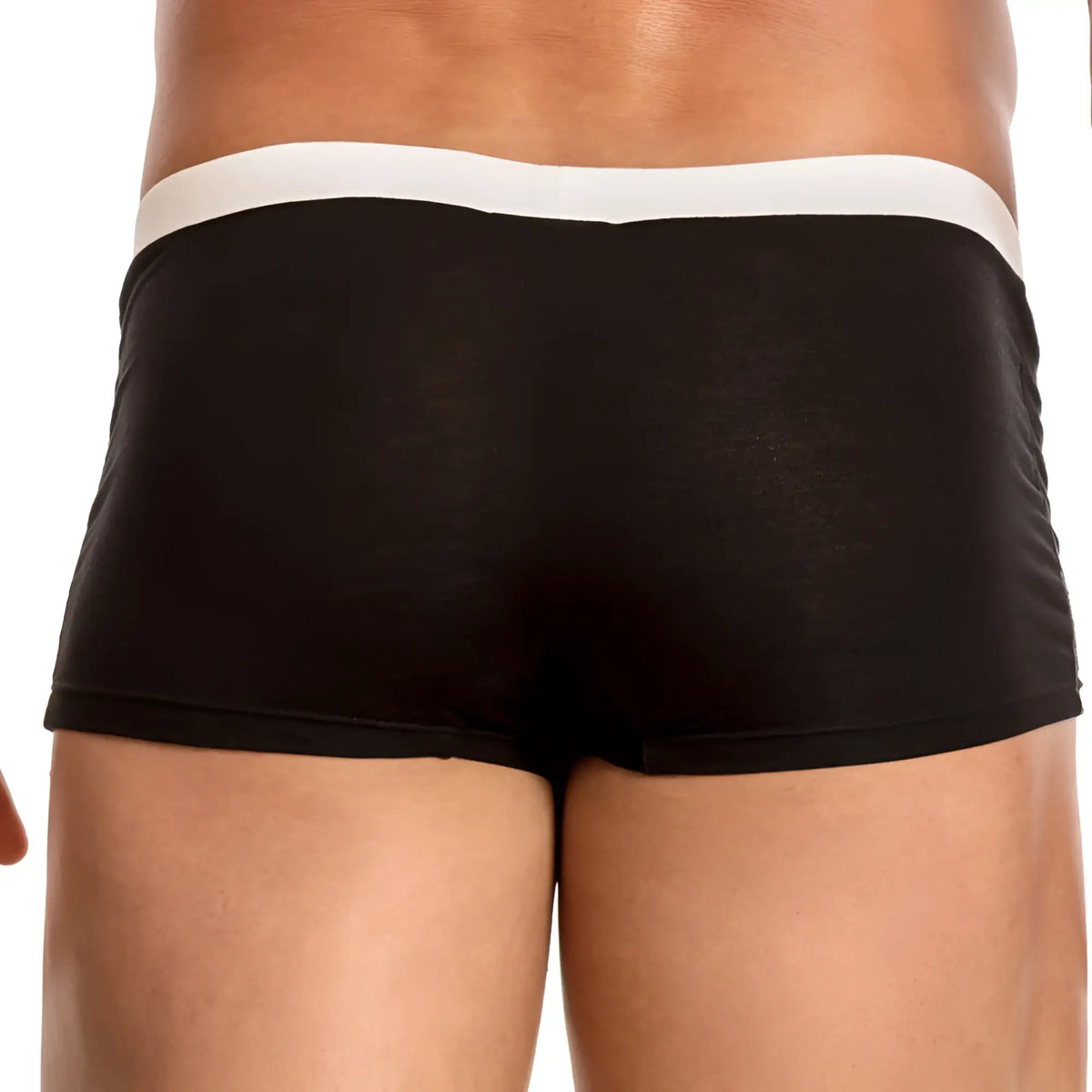 Feel feg020 boxer trunk black briefs with white waistband designed for comfortable everyday wear