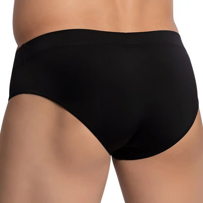 Black feel fei020 bikini briefs with smooth seamless design and elastic waistband for comfortable wear