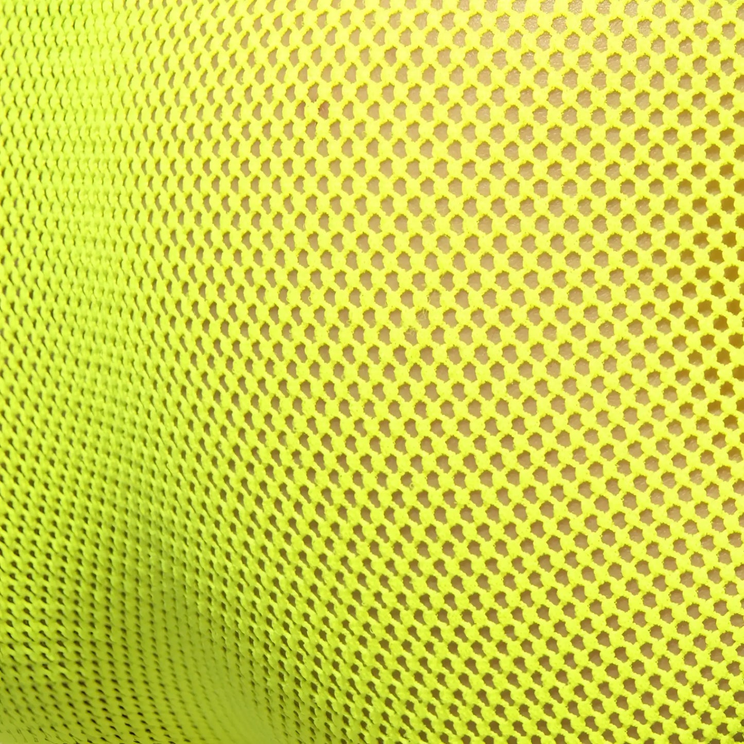 Fever mesh brief in bright neon yellow breathable mesh fabric with a consistent hexagonal pattern
