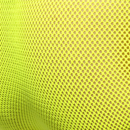 Fever mesh brief in bright neon yellow breathable mesh fabric with a consistent hexagonal pattern