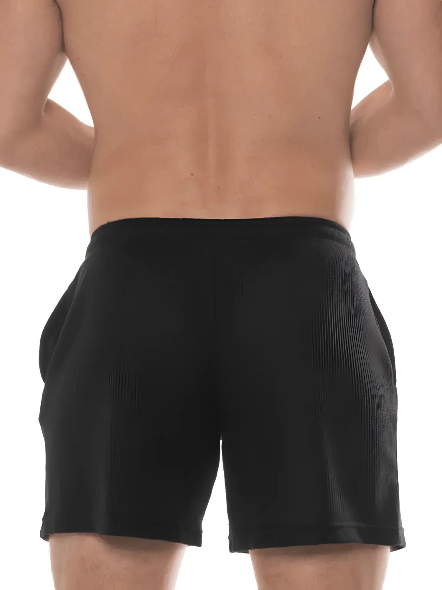 Fk sport swinger short black ribbed athletic shorts with side pockets designed for activewear and comfort
