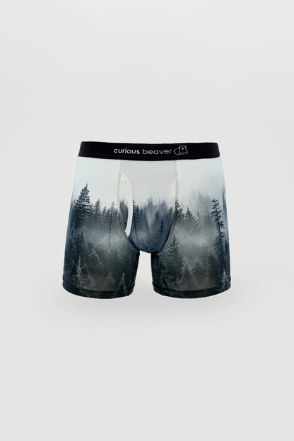 Curious Beaver Men's Boxer Briefs - Forest