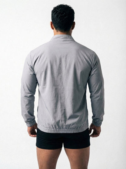 Jed North Men's Premium Athletic Training Jacket - Silver