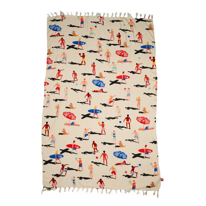 CA-RIO-CA COQUEIR Strand-Canga – Brasilianisches Strandtuch (Sarong / Pareo)