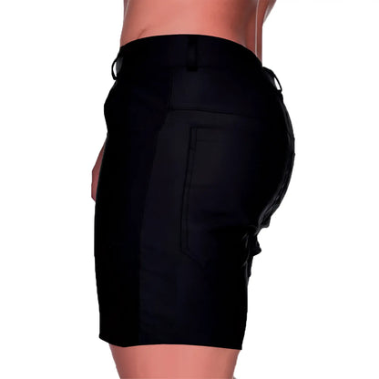 Gigo Classic Forever black shorts with sleek form-fitting design and subtle stitching details in black fabric