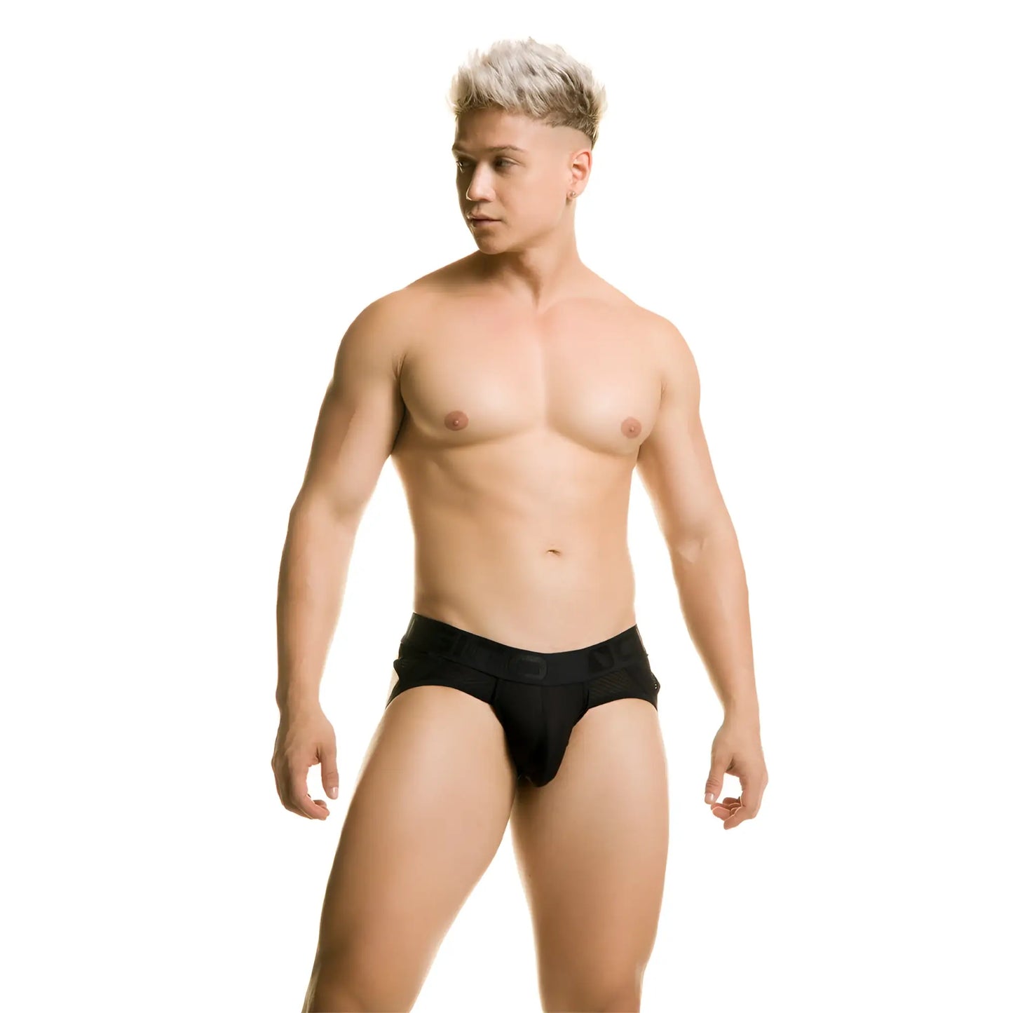 Gigo diversity black brief athletic briefs with snug fit and reinforced waistband for comfortable support