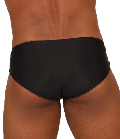 Black briefs swimbrief by gigo nice with smooth form-fitting design ideal for swimming and water activities