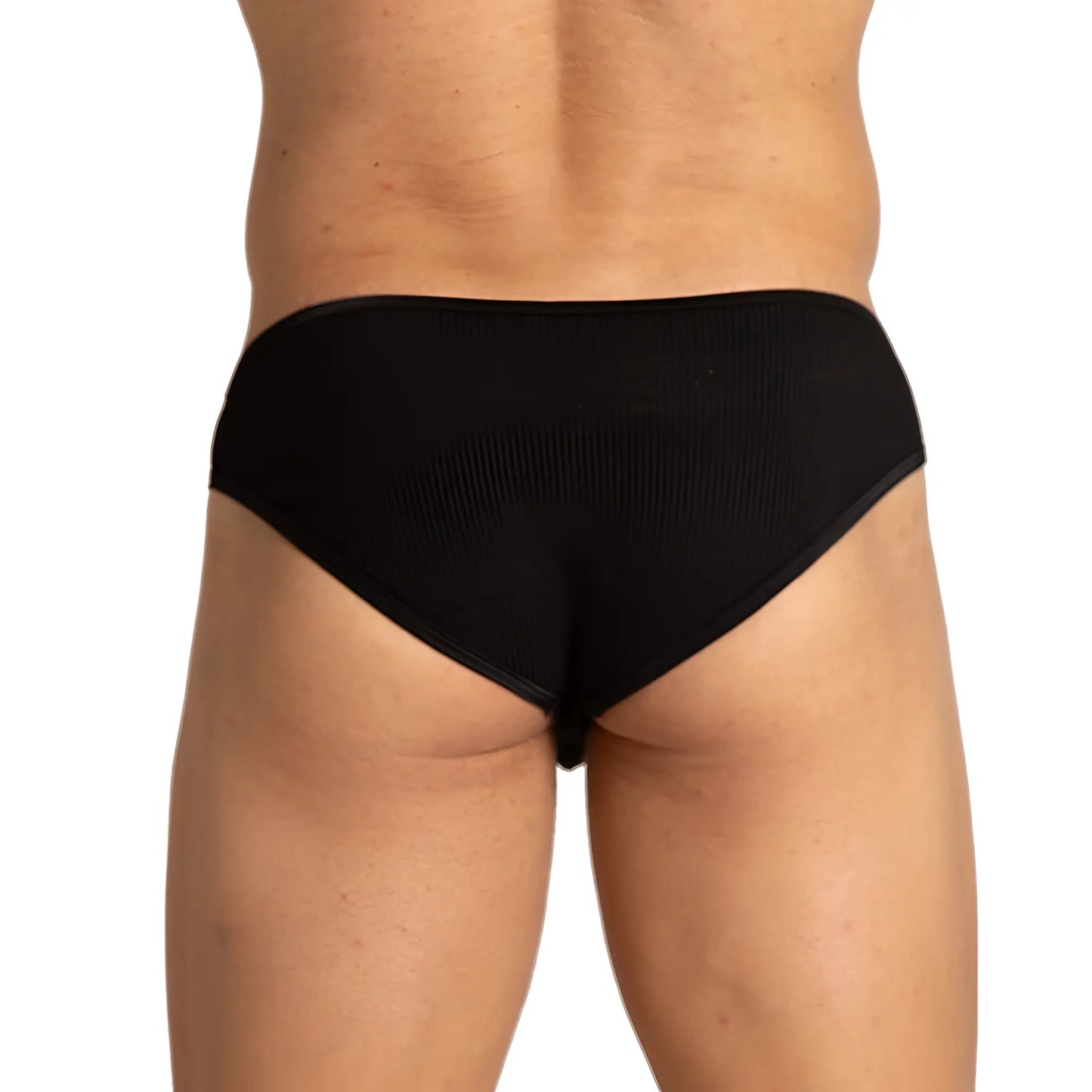 Black briefs gigo soft with a smooth form fitting design offering comfortable and lightweight wear