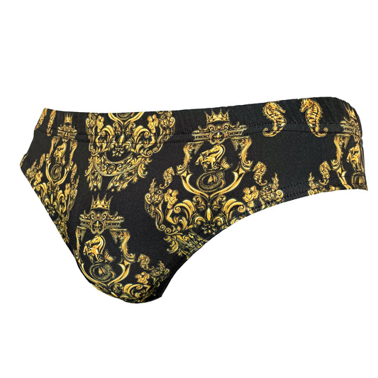 Maris Equi Gold Baroque Men's Swim Briefs