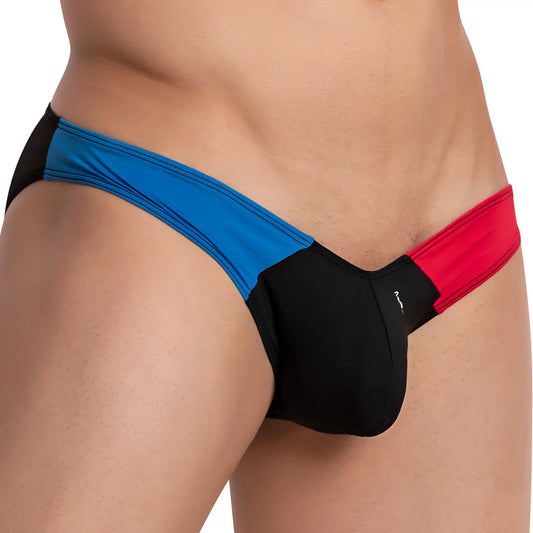 Good Devil GDI025 brief in blue black and red with sleek form-fitting design for comfortable menâ€™s underwear