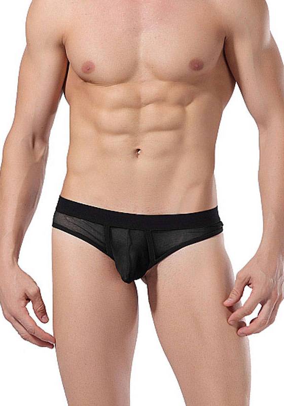 Goodfellas Underwear Transparenter Tanga Unterhose Schwarz GF001 Größe XL