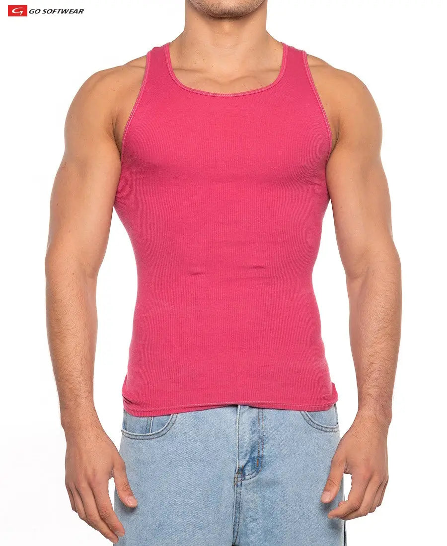 Go Softwear 4915 Herren Gold Coast Ripp-Unterhemd - Chateau Rose