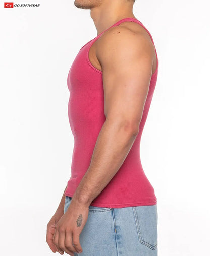 Go Softwear 4915 Herren Gold Coast Ripp-Unterhemd - Chateau Rose