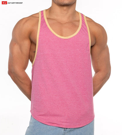 Go Softwear 4675 Men's Gold Coast Athletic Tank Top - Chateau Rose