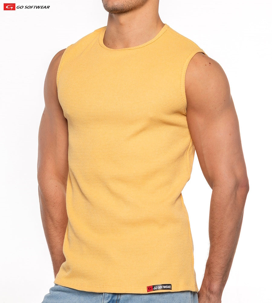 T-shirt sans manches pour homme Gold Coast 4631 de Go Softwear - Jonquille