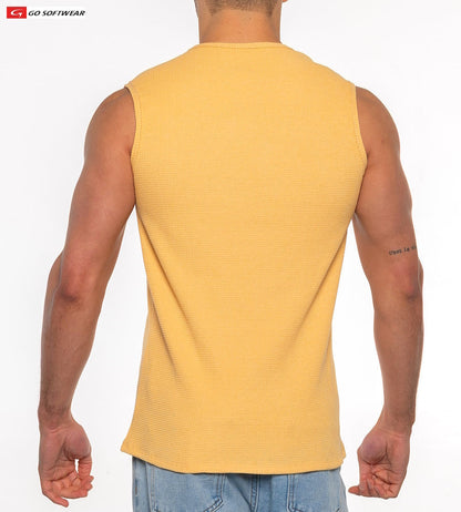 T-shirt sans manches pour homme Gold Coast 4631 de Go Softwear - Jonquille