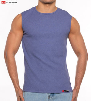 T-shirt sans manches pour homme Gold Coast 4631 de Go Softwear - Pervenche foncé