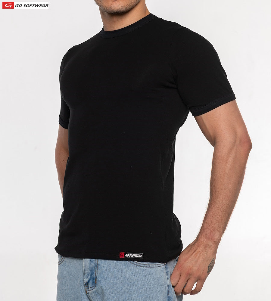 T-shirt pour homme Go Softwear 2748 No Sweat - Noir