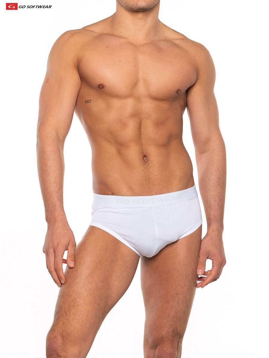 Go Softwear 2977 Men's Super Boost Padded Brief (33% more padding) - White