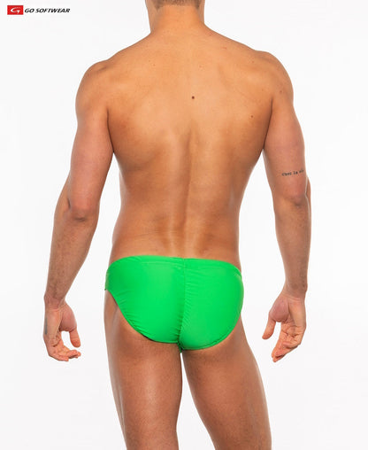 Go Softwear 4501 Men's Sport 'Buns' Bikini - Island Green/Flamingo