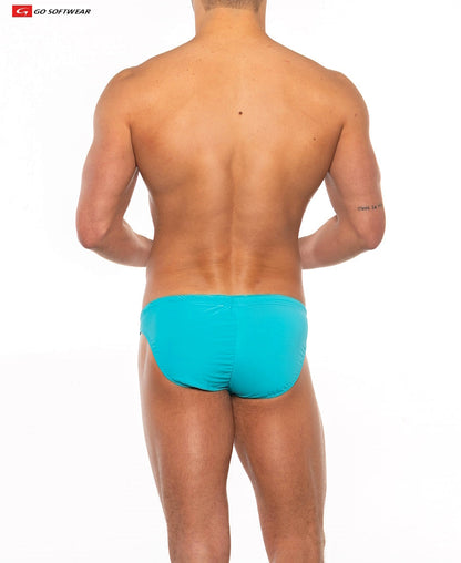 Go Softwear 4501 Men's Sport 'Buns' Bikini - Pacific Blue/White