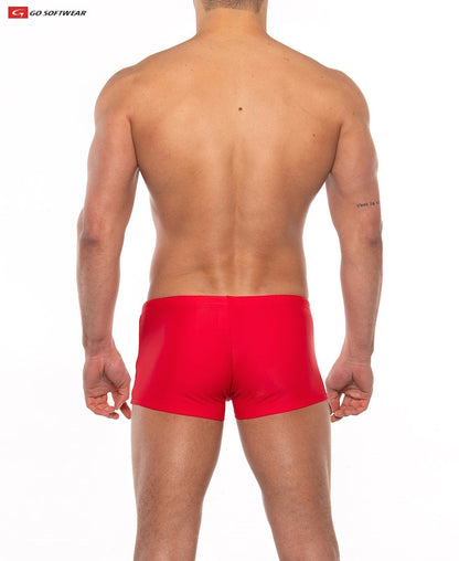 Go Softwear 4538 Men's Priapos Sq-Cut w/C-Ring - Red/Navy