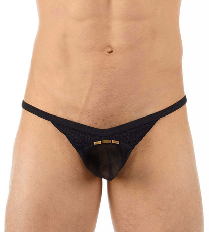 Gregg Homme TRYST Tanga Unterwäsche Schwarz 130104 Größe XS