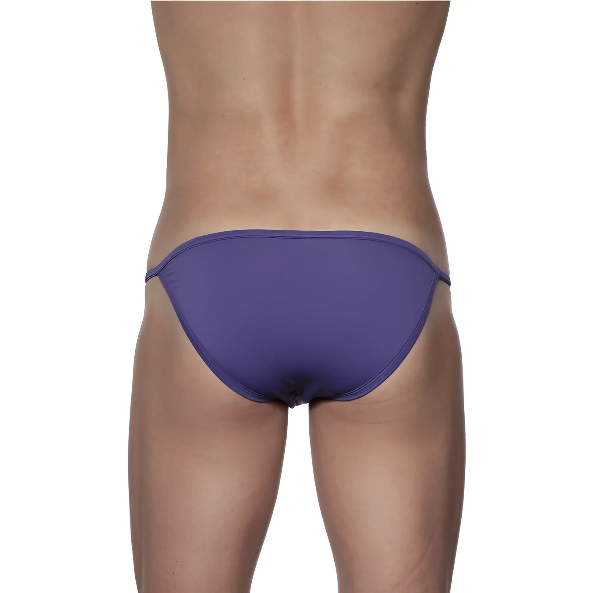 Purple seamless swim trunks with minimalist design from groovin underwear string bikini indigo purple st0103 collection