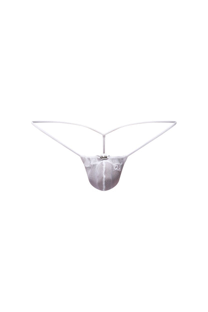PetitQ Men's G-String Cocksak Mesh White
