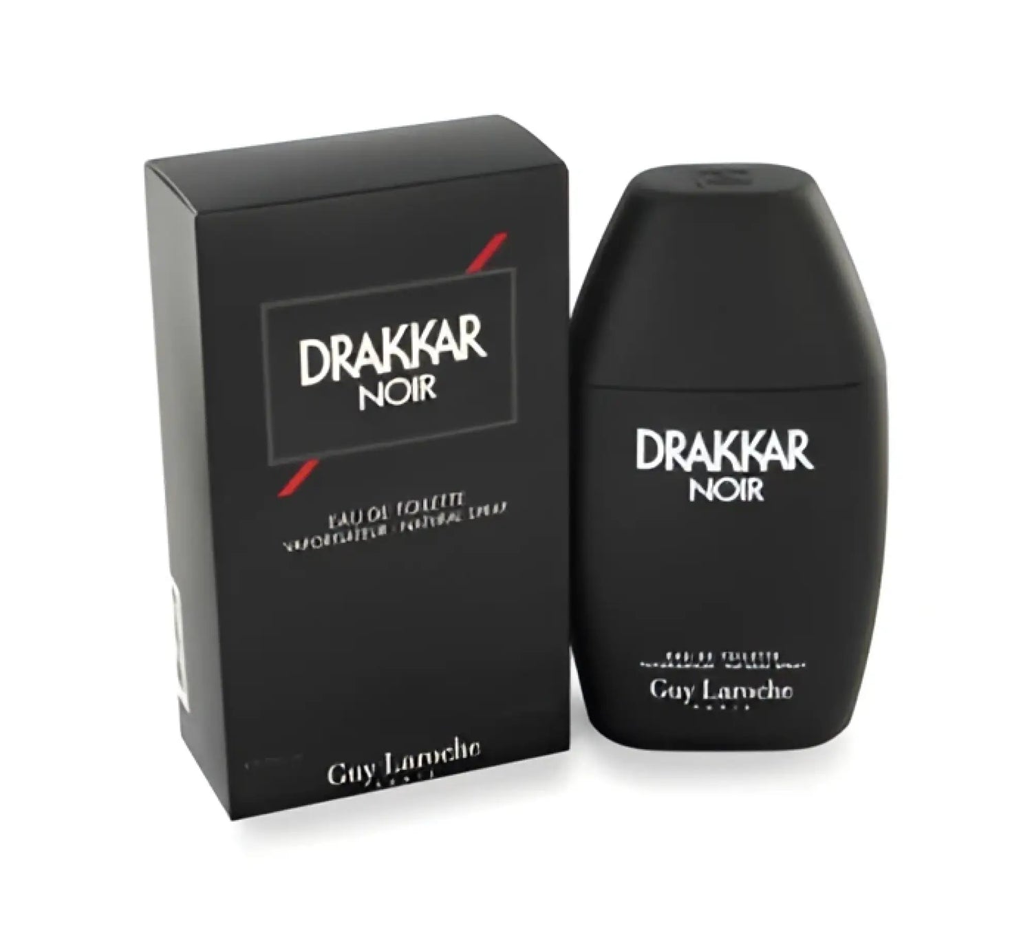 Black matte-finish bottle of guy laroche drakkar noir eau de toilette spray 1 oz men’s fragrance product image